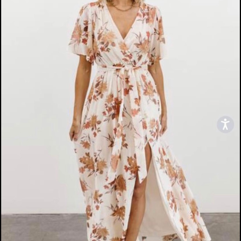 NWT: Baltic Born Uma Cream Floral Maxi Dress size S